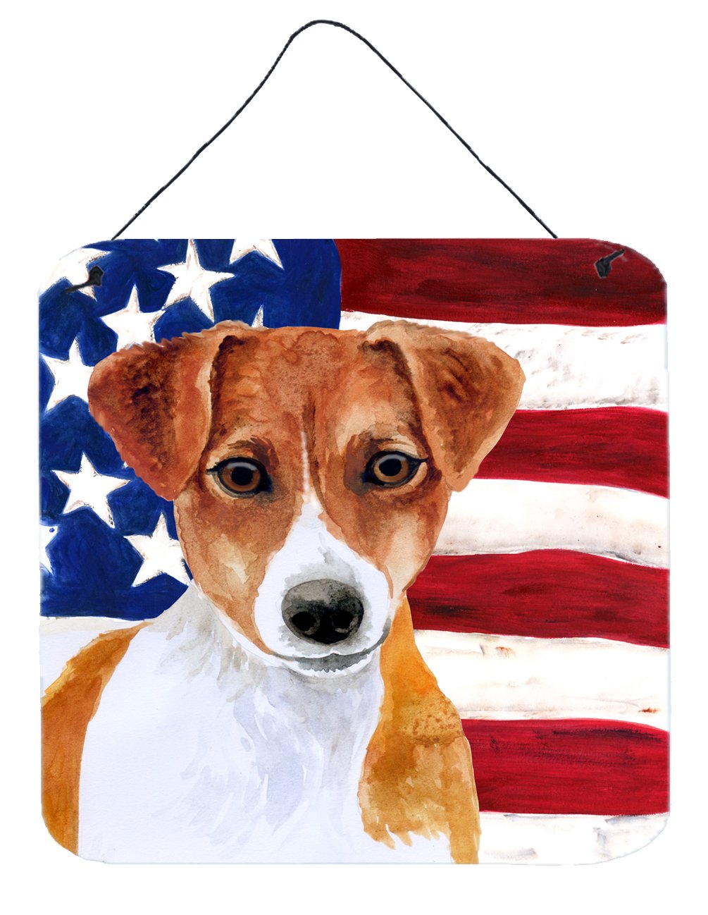 Jack Russell Terrier Patriotic Wall or Door Hanging Prints BB9689DS66 by Caroline's Treasures