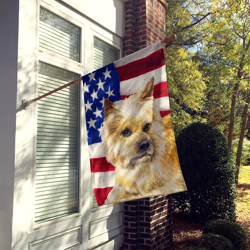 Cairn Terrier Patriotic Flag Canvas House Size BB9690CHF