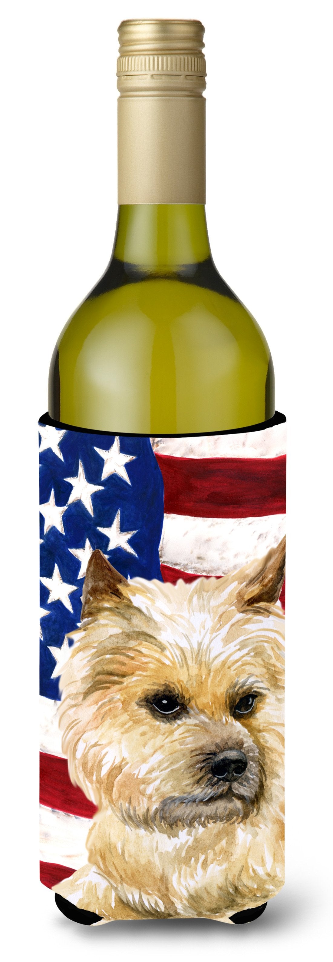 Cairn Terrier Patriotic Wine Bottle Beverge Insulator Hugger BB9690LITERK by Caroline's Treasures
