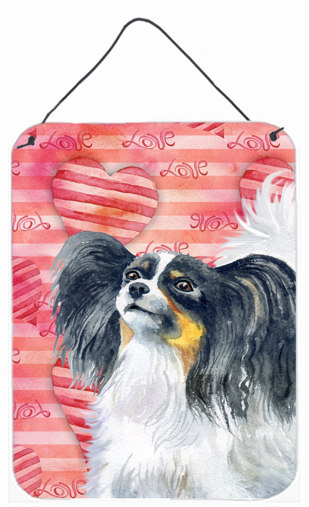 Papillon Love Wall or Door Hanging Prints BB9744DS1216 by Caroline's Treasures