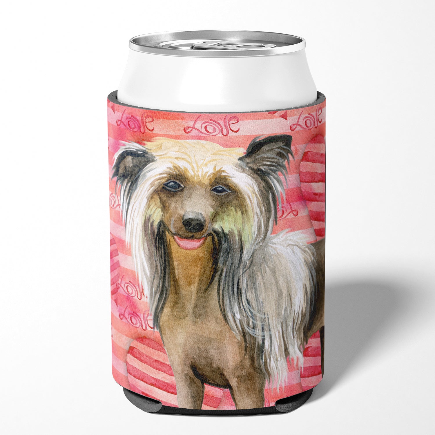 Chinese Crested Love Can or Bottle Hugger BB9746CC