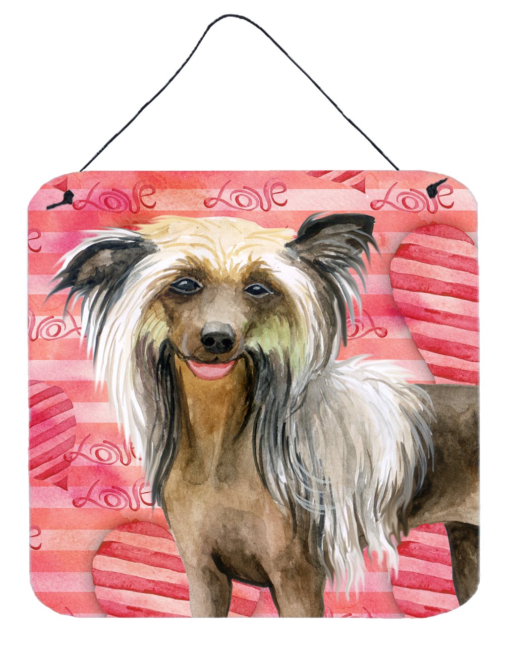 Chinese Crested Love Wall or Door Hanging Prints BB9746DS66 by Caroline's Treasures