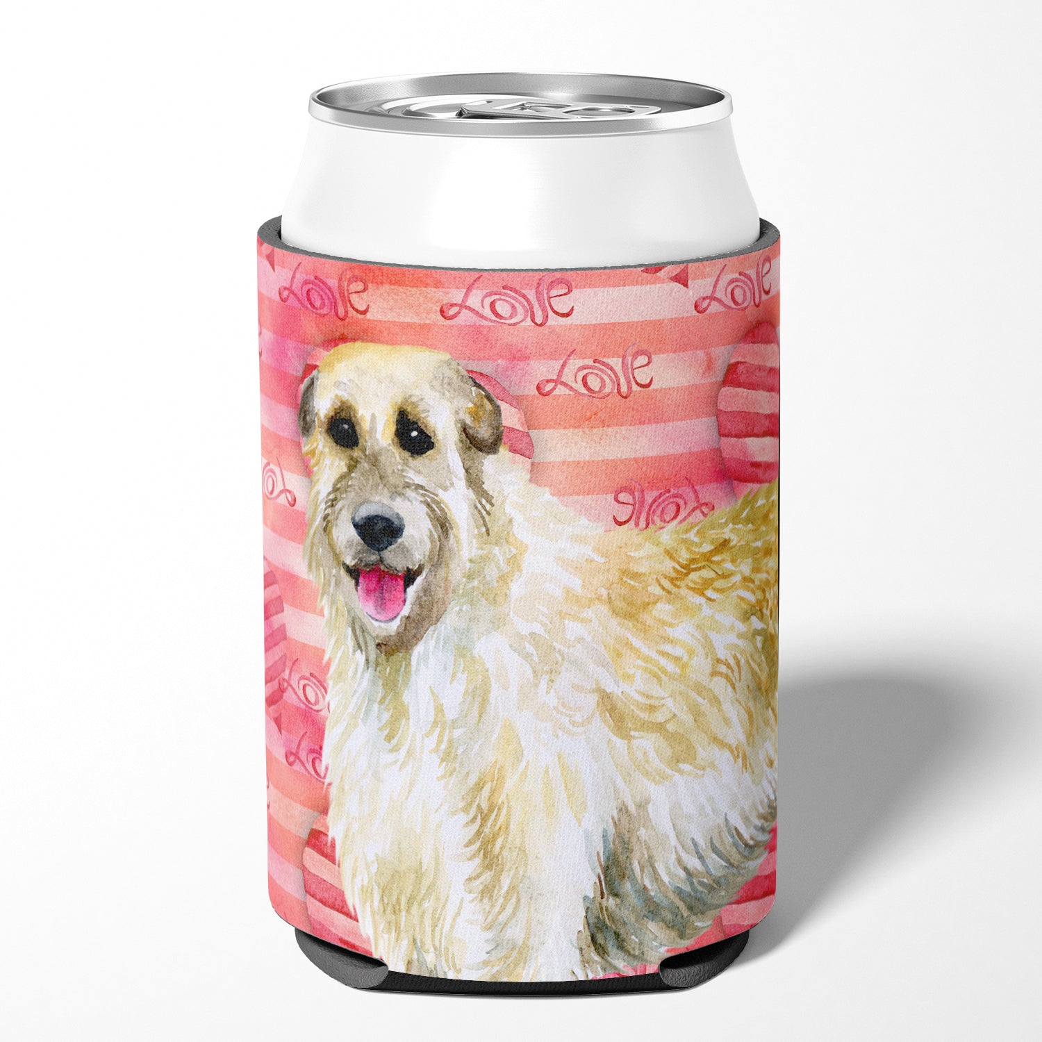 Irish Wolfhound Love Can or Bottle Hugger BB9757CC