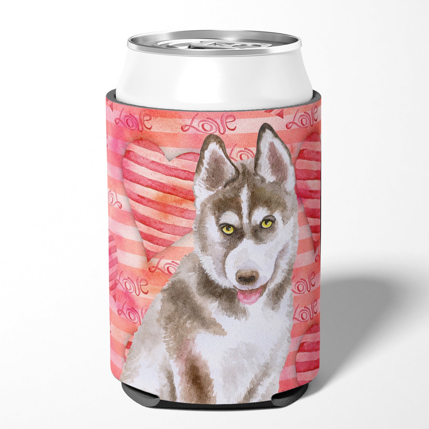 Siberian Husky Grey Love Can or Bottle Hugger BB9783CC