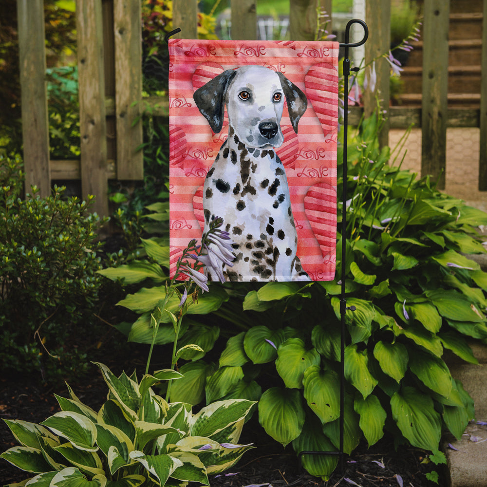 Dalmatian Puppy Love Flag Garden Size BB9795GF