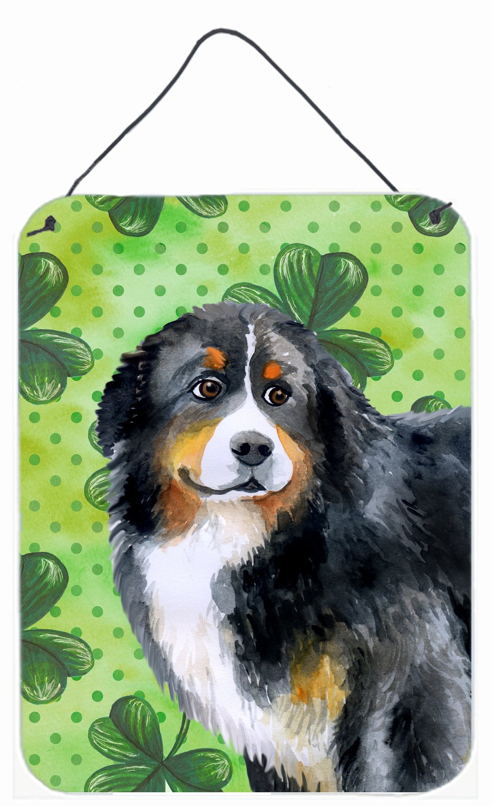 Bernese Mountain Dog St Patrick's Wall or Door Hanging Prints BB9819DS1216 by Caroline's Treasures