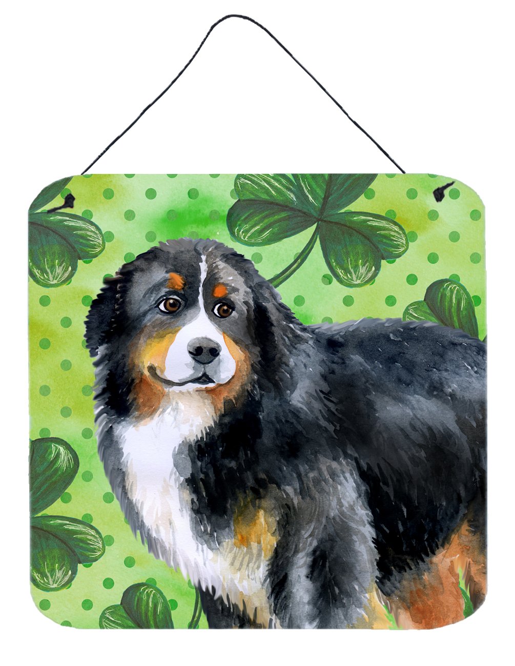 Bernese Mountain Dog St Patrick's Wall or Door Hanging Prints BB9819DS66 by Caroline's Treasures