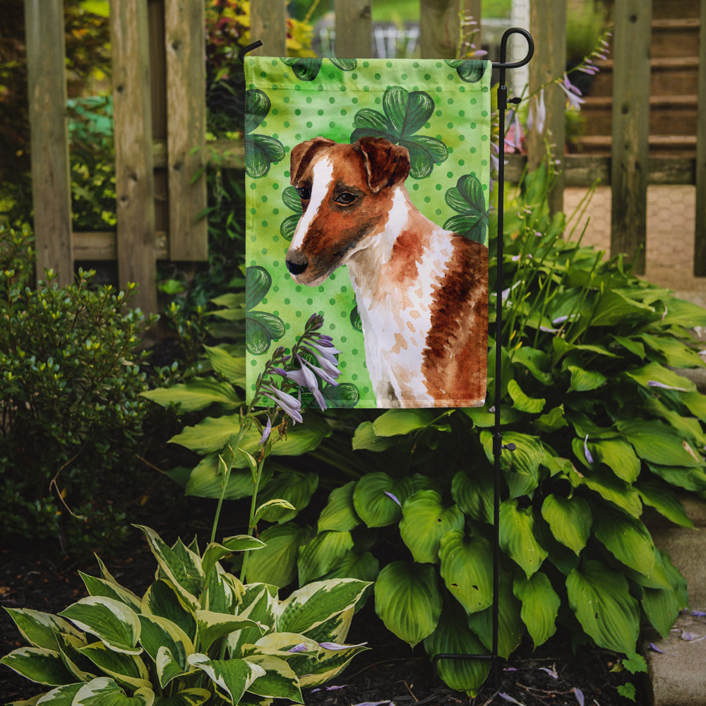 Smooth Fox Terrier St Patrick's Flag Garden Size BB9821GF