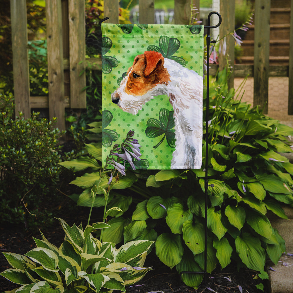 Fox Terrier St Patrick's Flag Garden Size BB9824GF