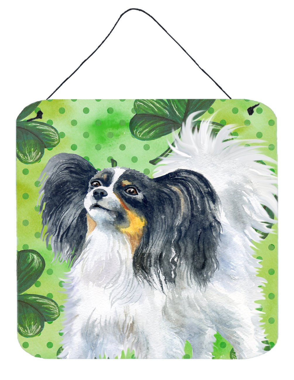 Papillon St Patrick's Wall or Door Hanging Prints BB9831DS66 by Caroline's Treasures