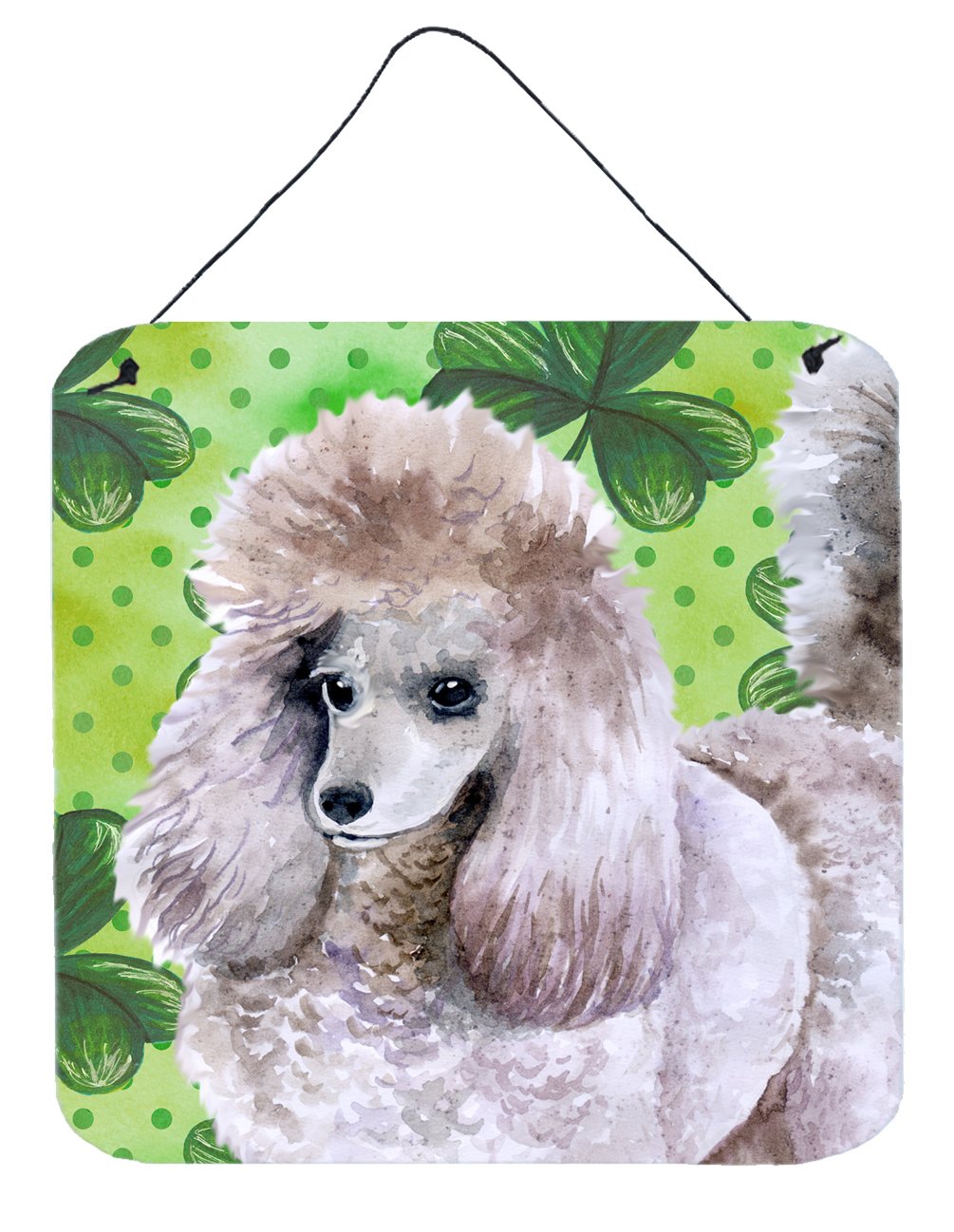 Poodle St Patrick's Wall or Door Hanging Prints BB9839DS66 by Caroline's Treasures