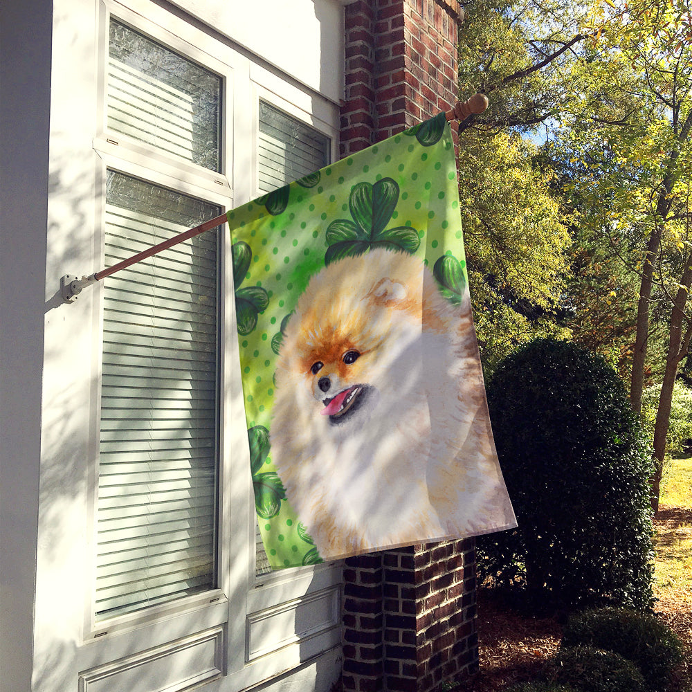 Pomeranian St Patrick's Flag Canvas House Size BB9856CHF
