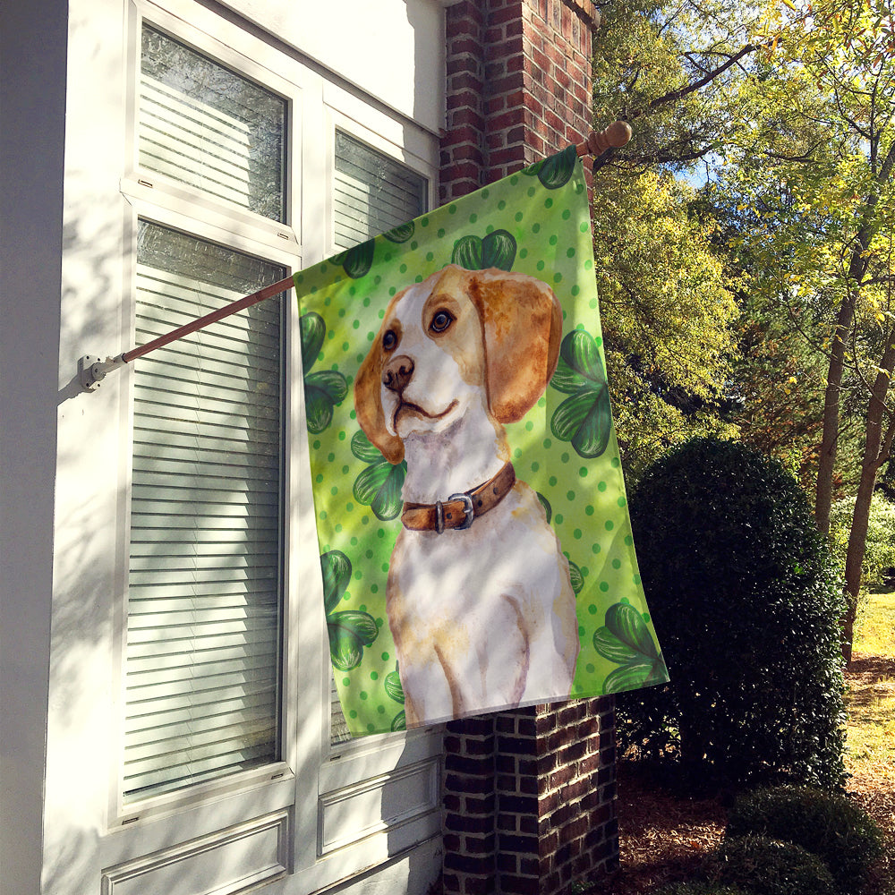 Beagle St Patrick's Flag Canvas House Size BB9860CHF