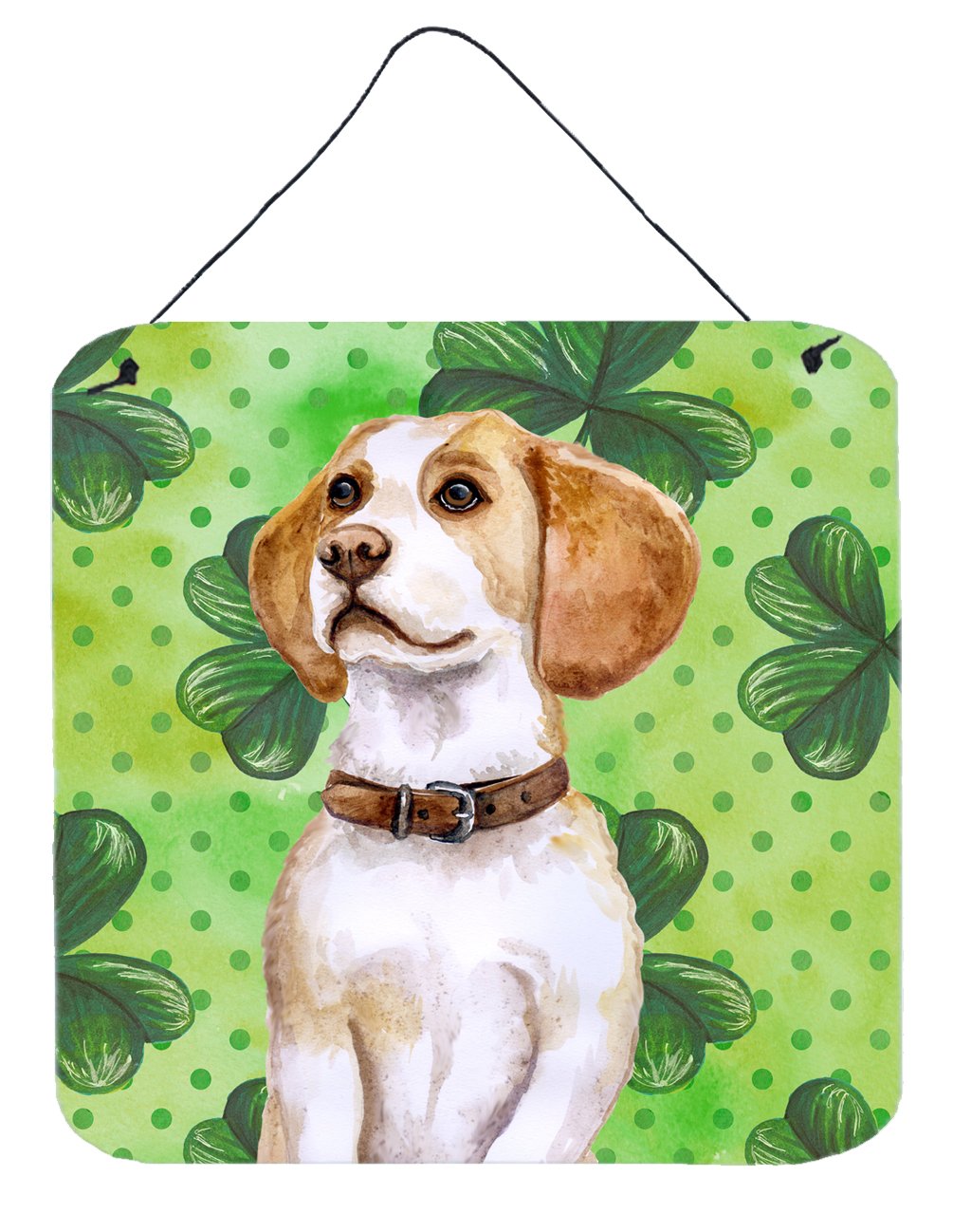 Beagle St Patrick's Wall or Door Hanging Prints BB9860DS66 by Caroline's Treasures