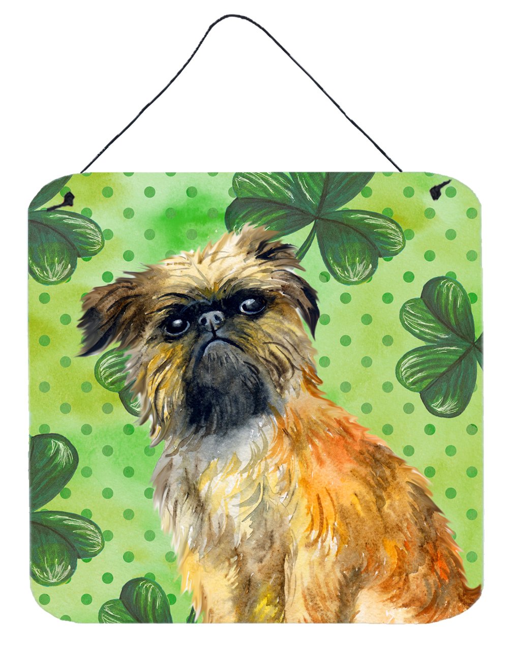 Brussels Griffon St Patrick's Wall or Door Hanging Prints BB9861DS66 by Caroline's Treasures