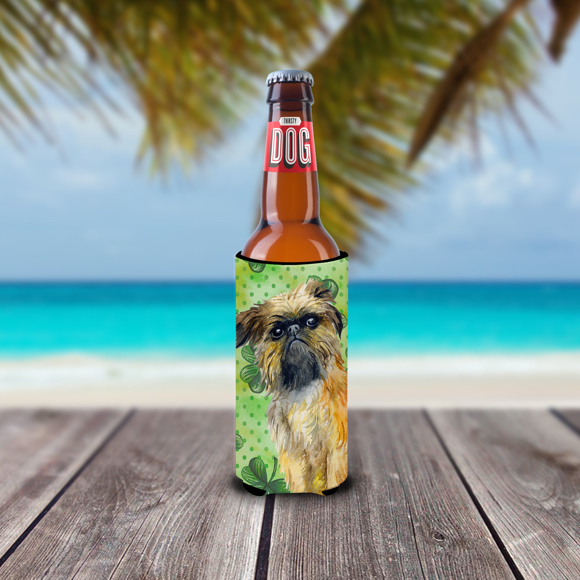 Brussels Griffon St Patrick's  Ultra Hugger for slim cans BB9861MUK