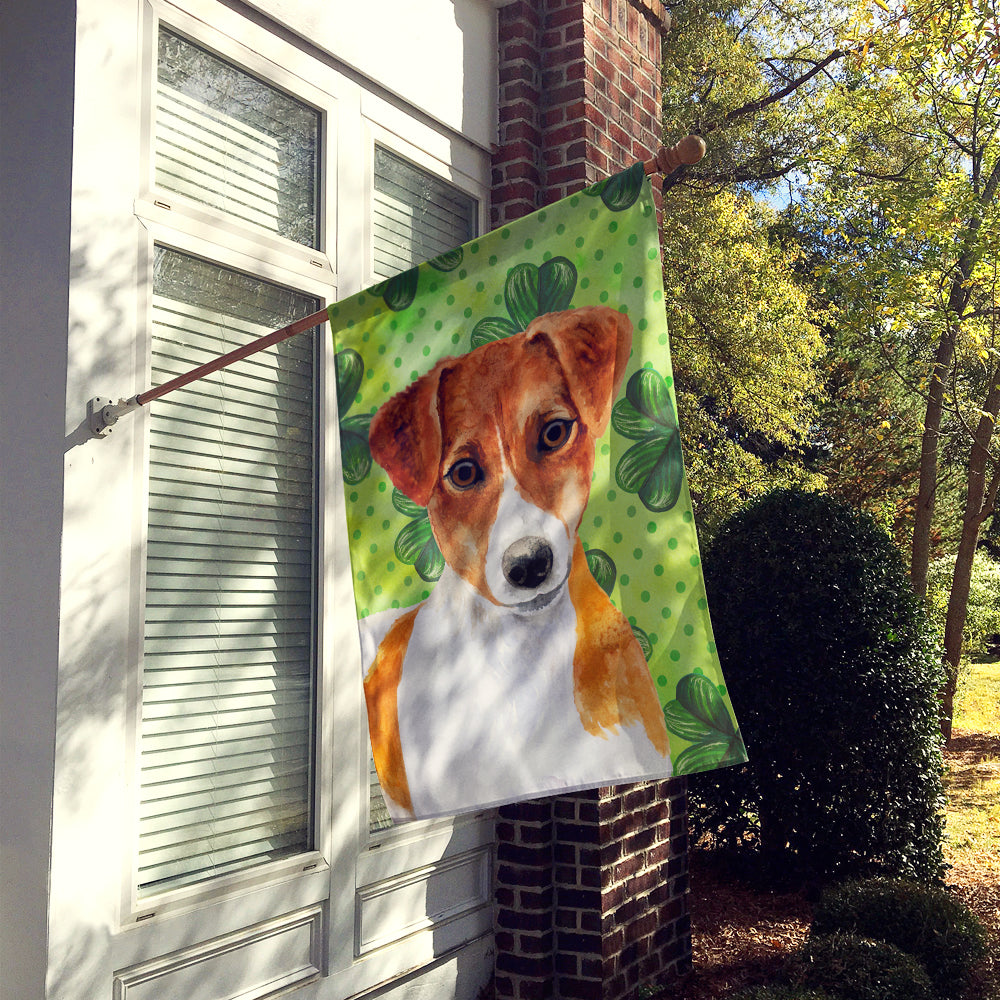 Jack Russell Terrier St Patrick's Flag Canvas House Size BB9863CHF