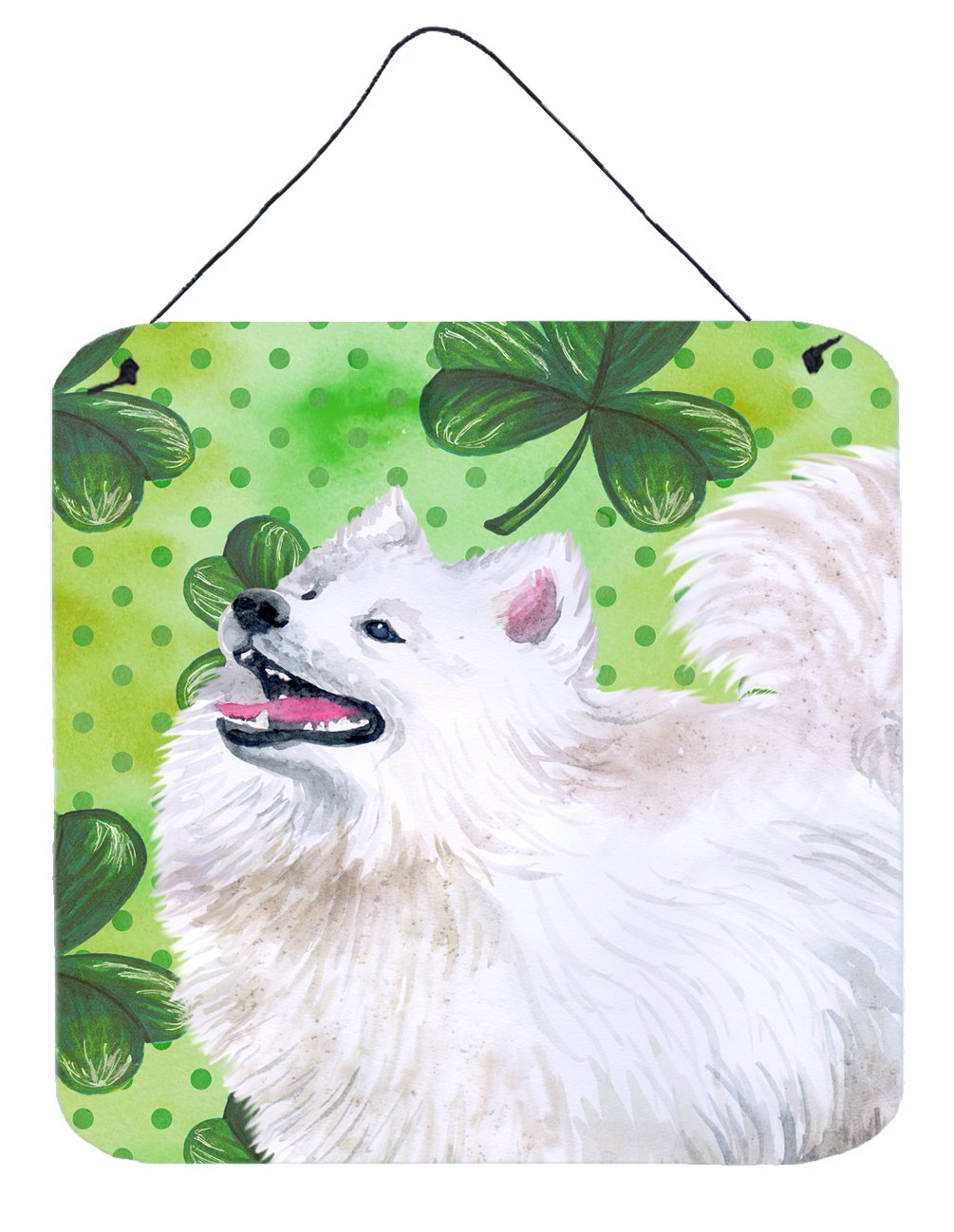 Samoyed St Patrick's Wall or Door Hanging Prints BB9865DS66 by Caroline's Treasures