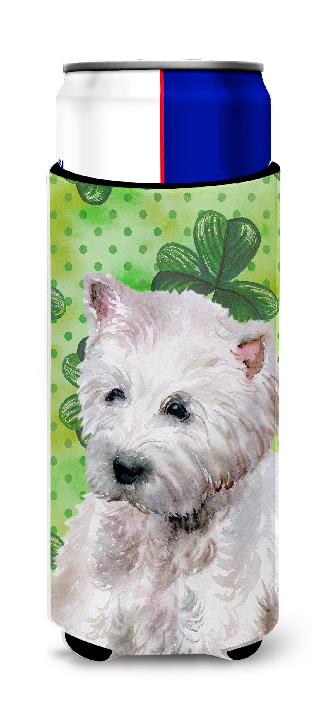 Westie St Patrick's  Ultra Hugger for slim cans BB9875MUK