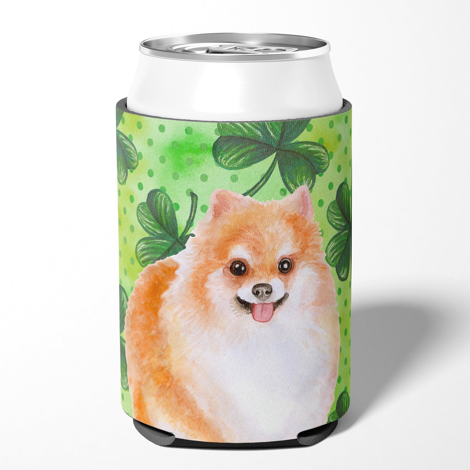 Pomeranian #2 St Patrick's Can or Bottle Hugger BB9890CC