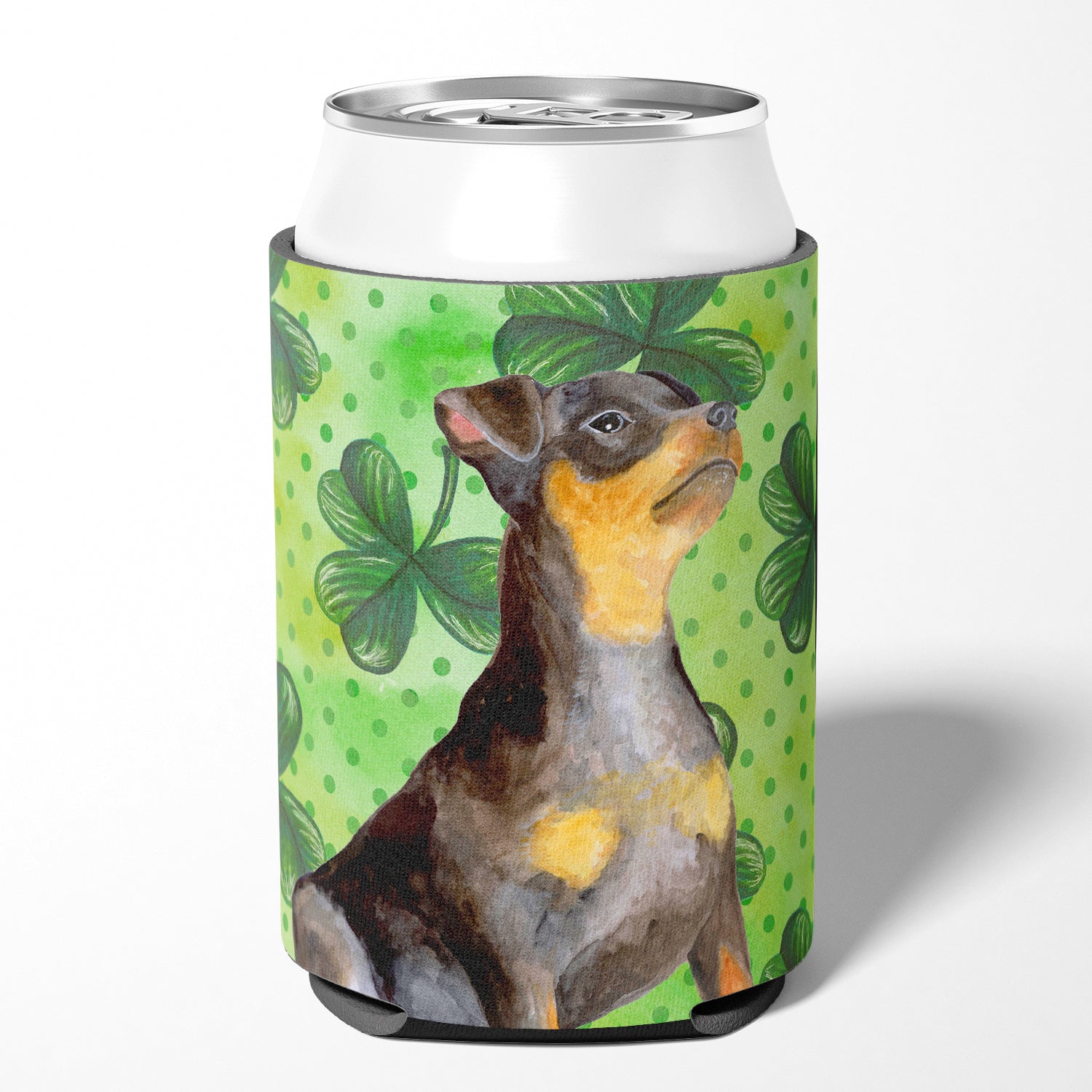 Miniature Pinscher #2 St Patrick's Can or Bottle Hugger BB9898CC