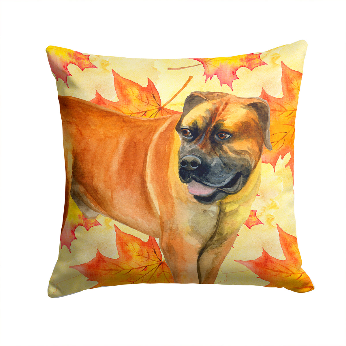 Boerboel Mastiff Fall Fabric Decorative Pillow BB9907PW1414 - the-store.com