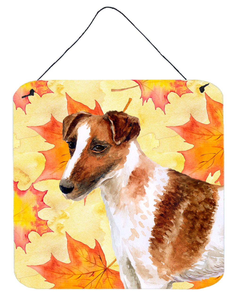 Smooth Fox Terrier Fall Wall or Door Hanging Prints BB9908DS66 by Caroline's Treasures