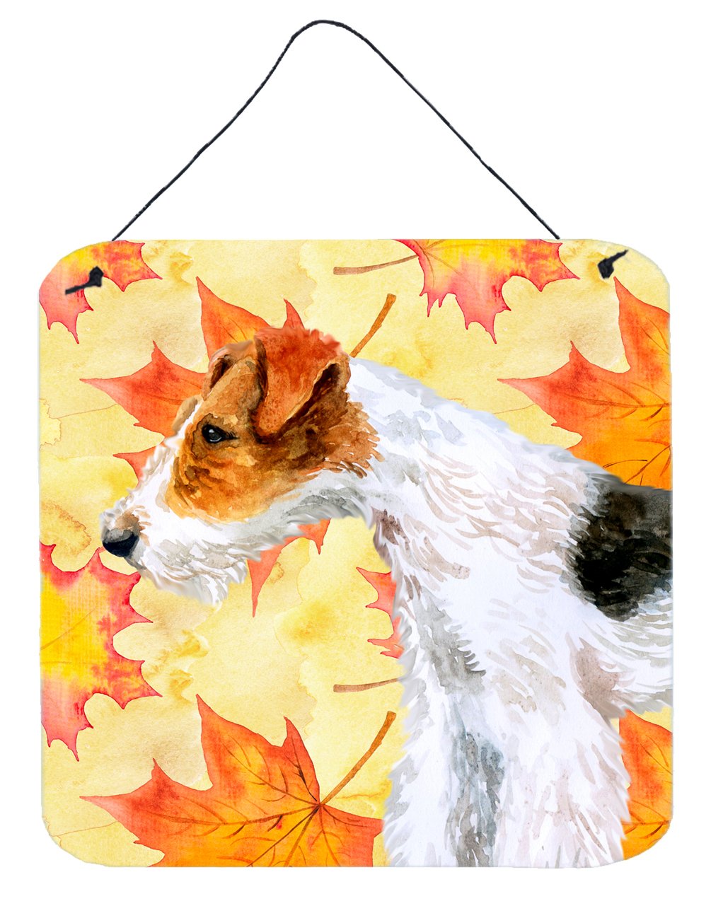 Fox Terrier Fall Wall or Door Hanging Prints BB9911DS66 by Caroline's Treasures