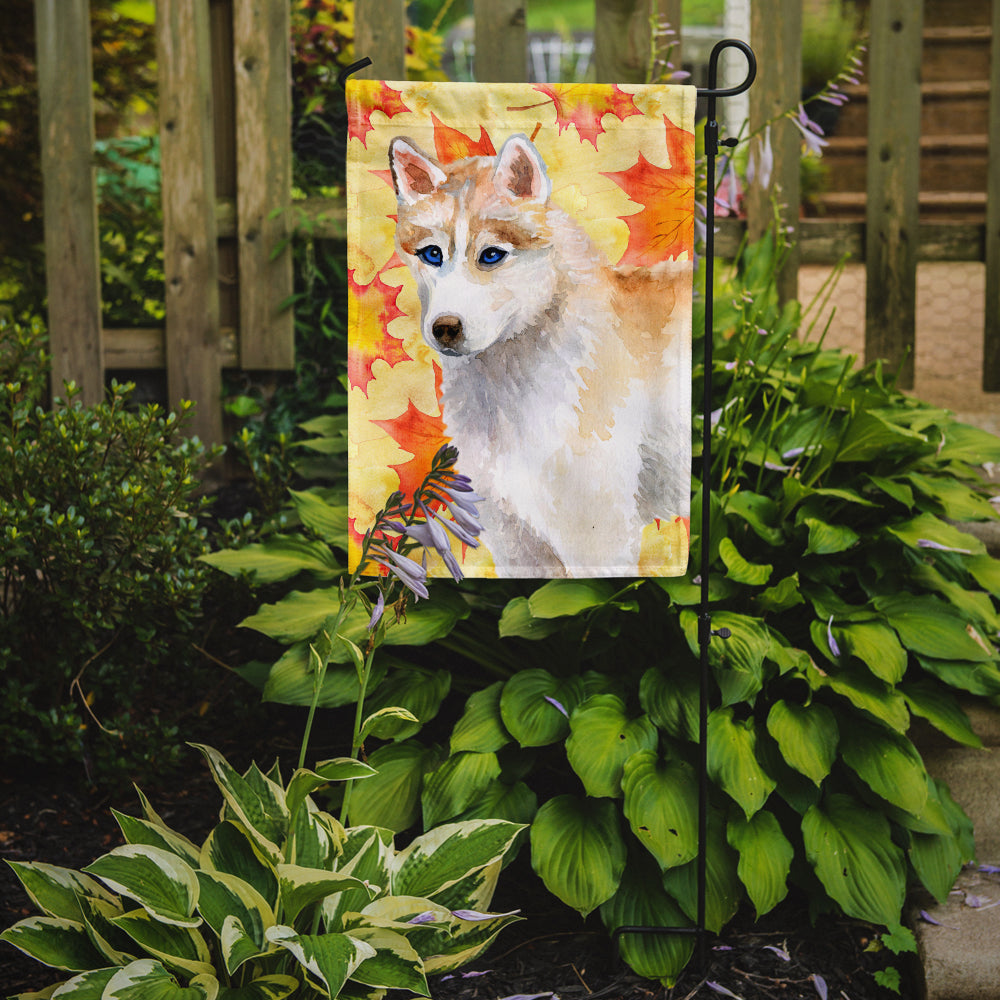Siberian Husky Fall Flag Garden Size BB9916GF
