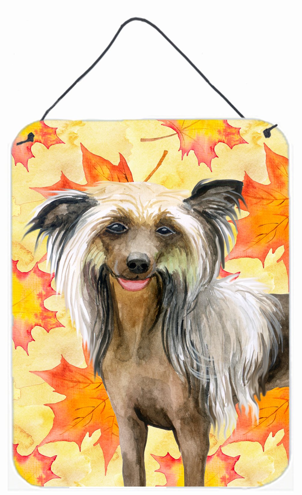 Chinese Crested Fall Wall or Door Hanging Prints BB9920DS1216 by Caroline's Treasures