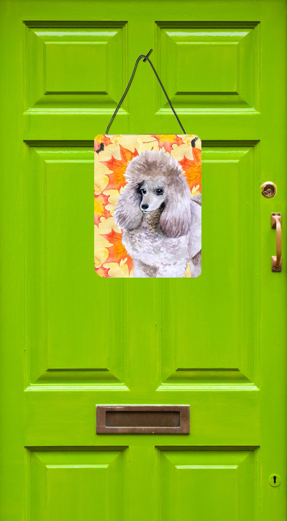 Poodle Fall Wall or Door Hanging Prints BB9926DS1216 by Caroline's Treasures