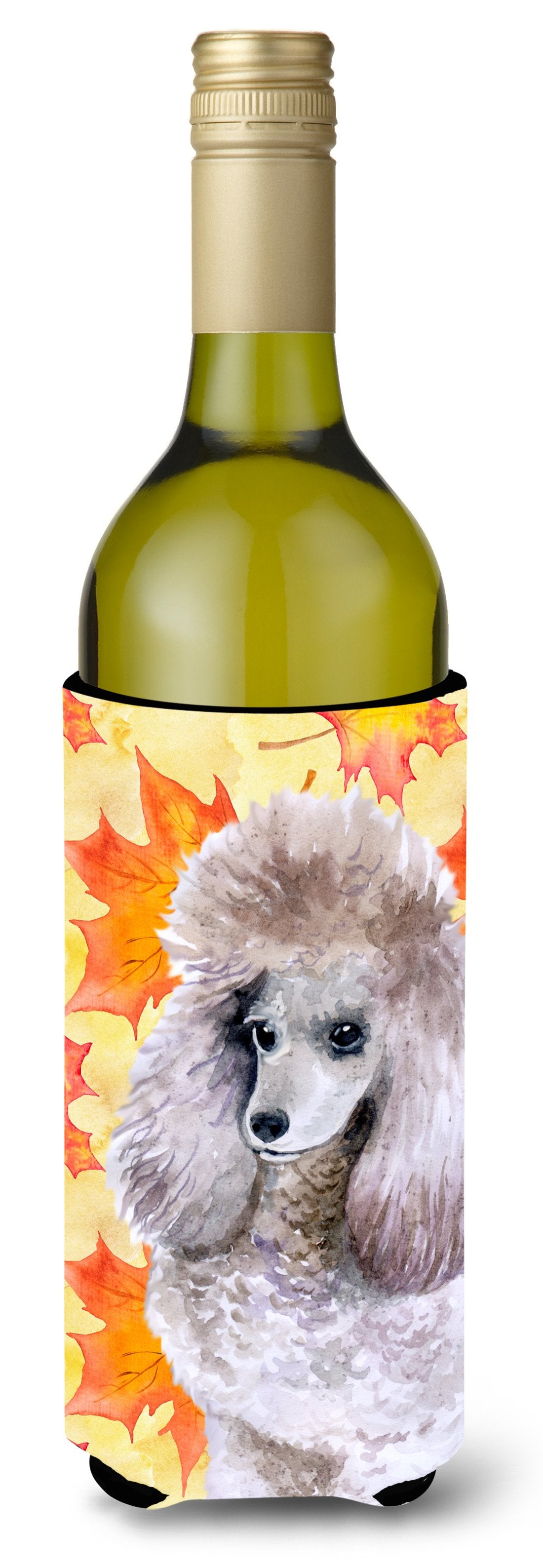 Poodle Fall Wine Bottle Beverge Insulator Hugger by Caroline's Treasures
