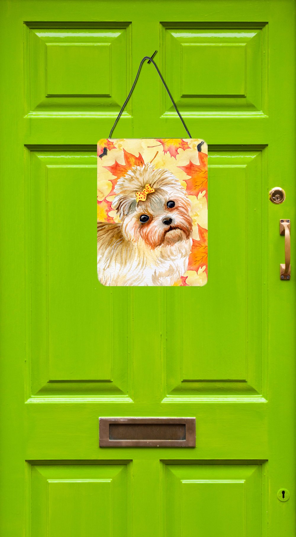 Morkie Fall Wall or Door Hanging Prints BB9929DS1216 by Caroline's Treasures