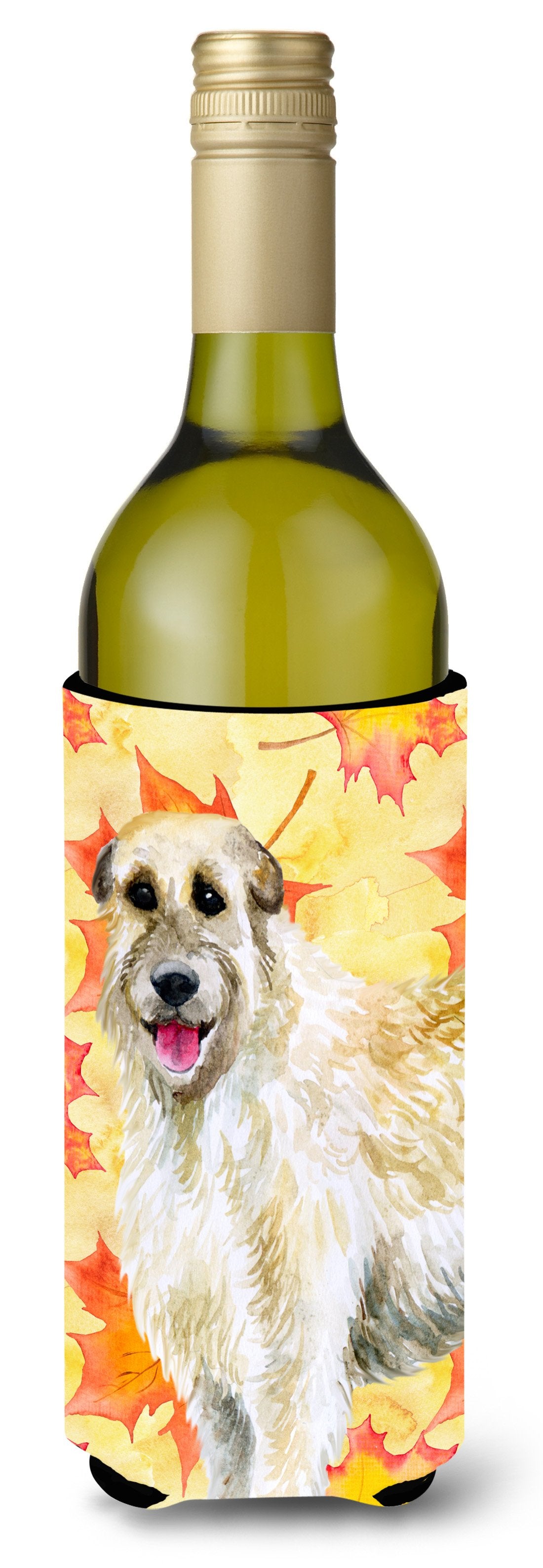 Irish Wolfhound Fall Wine Bottle Beverge Insulator Hugger BB9931LITERK by Caroline's Treasures