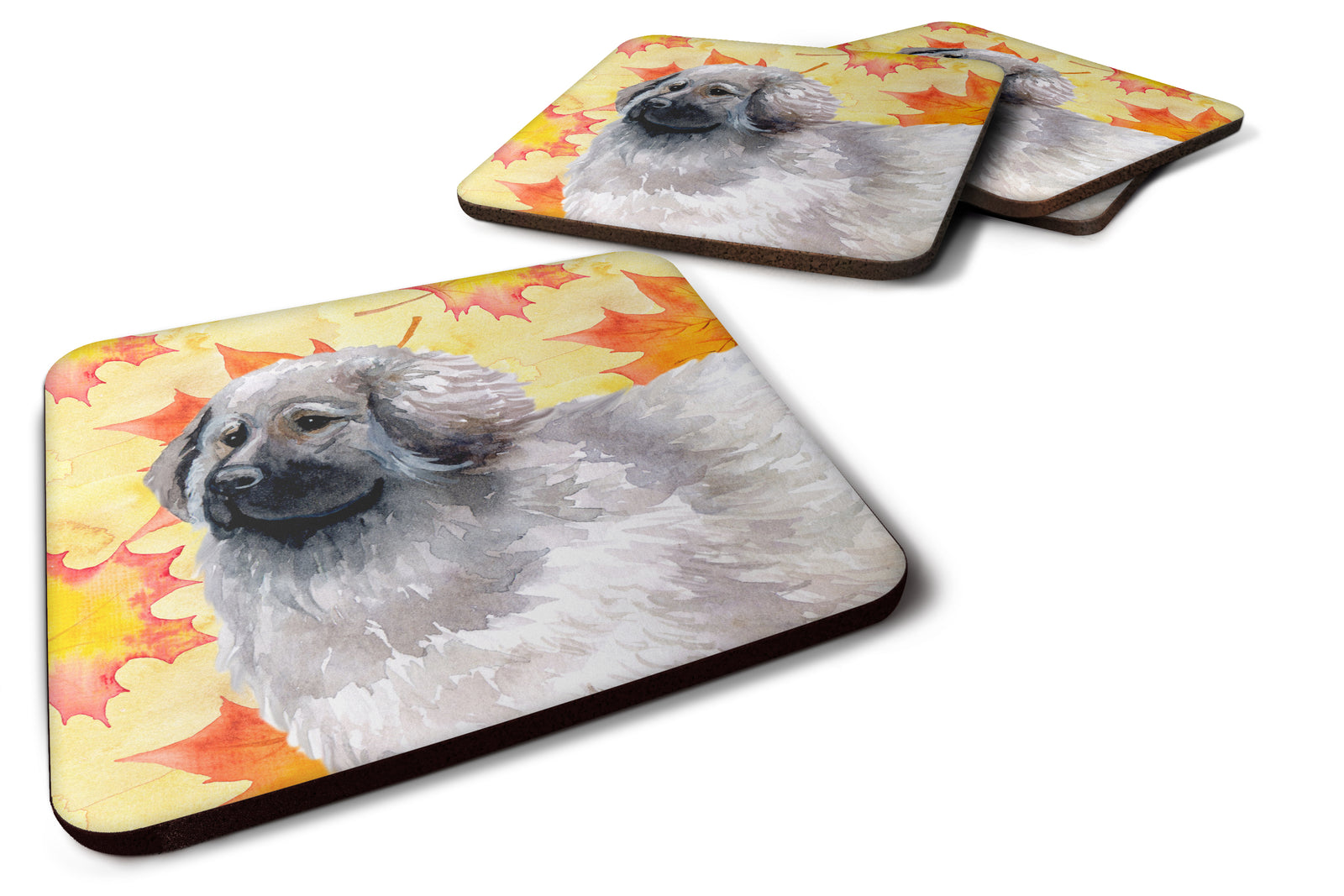 Moscow Watchdog Fall Foam Coaster Set of 4 BB9934FC - the-store.com