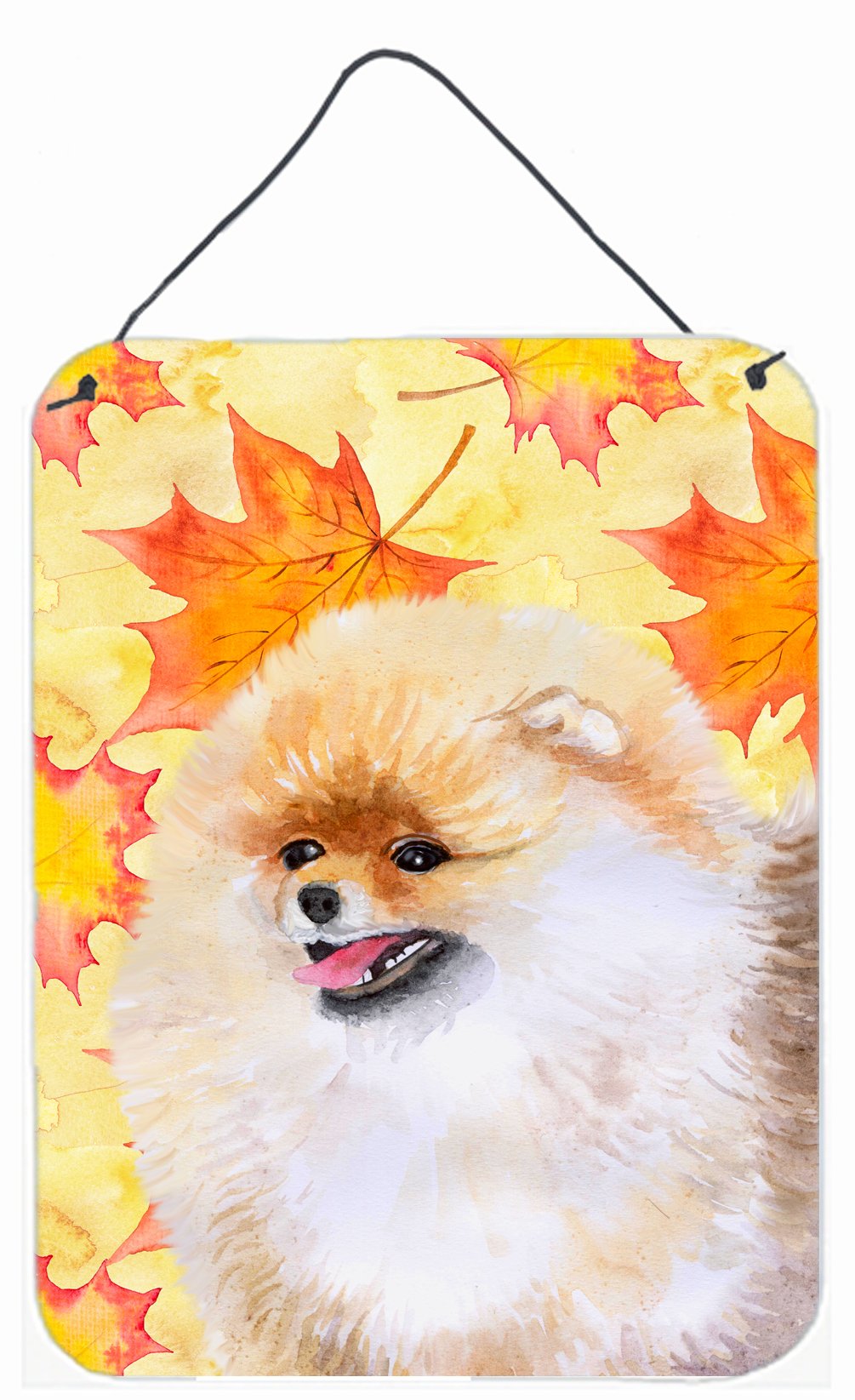 Pomeranian Fall Wall or Door Hanging Prints BB9943DS1216 by Caroline's Treasures