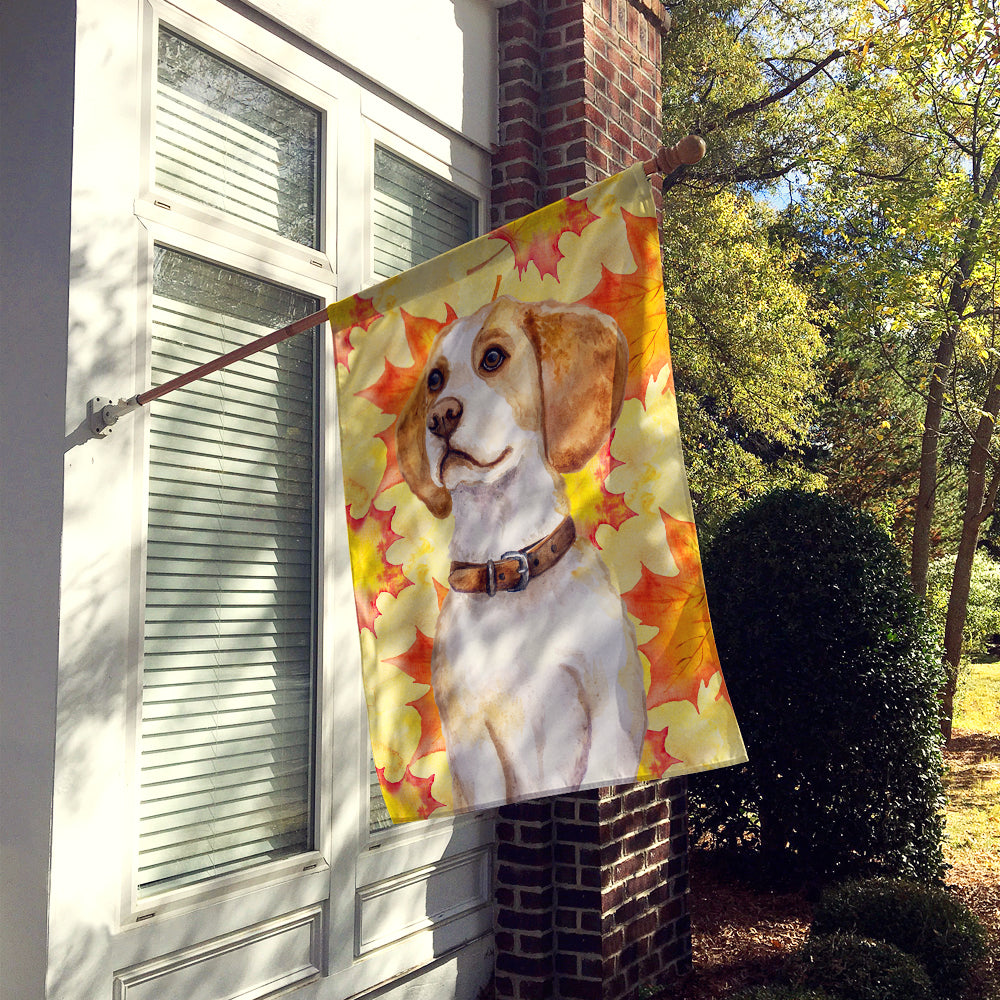 Beagle Fall Flag Canvas House Size BB9947CHF