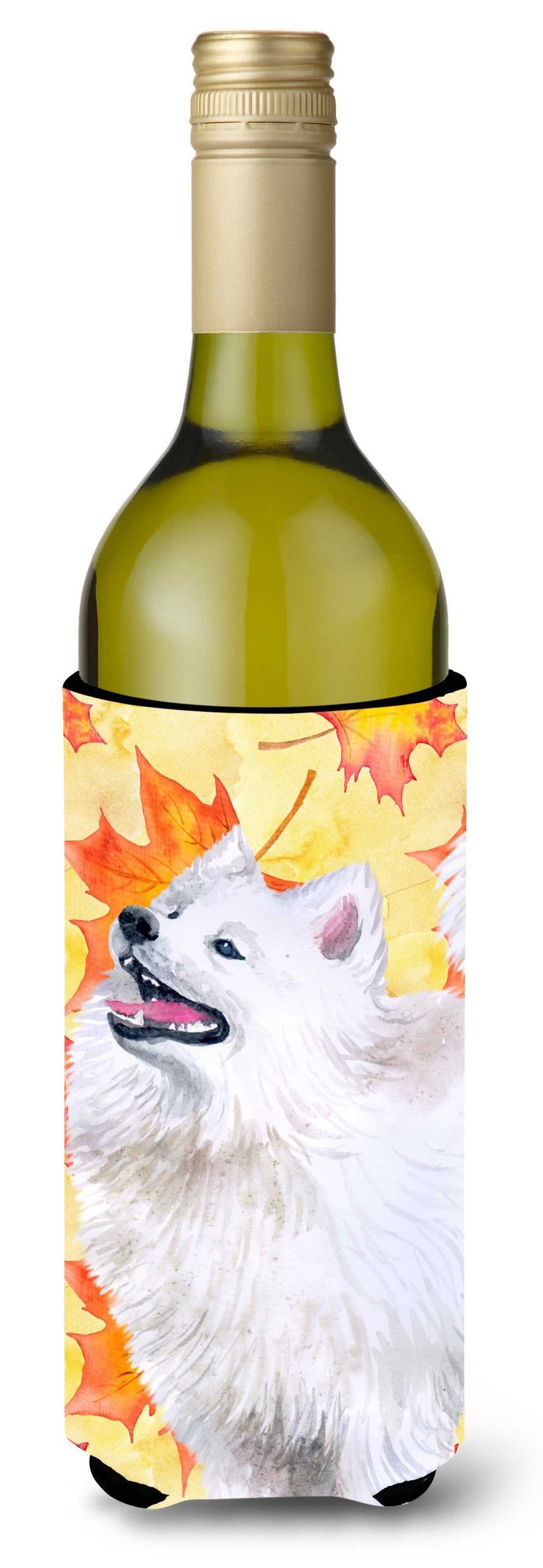 Samoyed Fall Wine Bottle Beverge Insulator Hugger BB9952LITERK by Caroline's Treasures