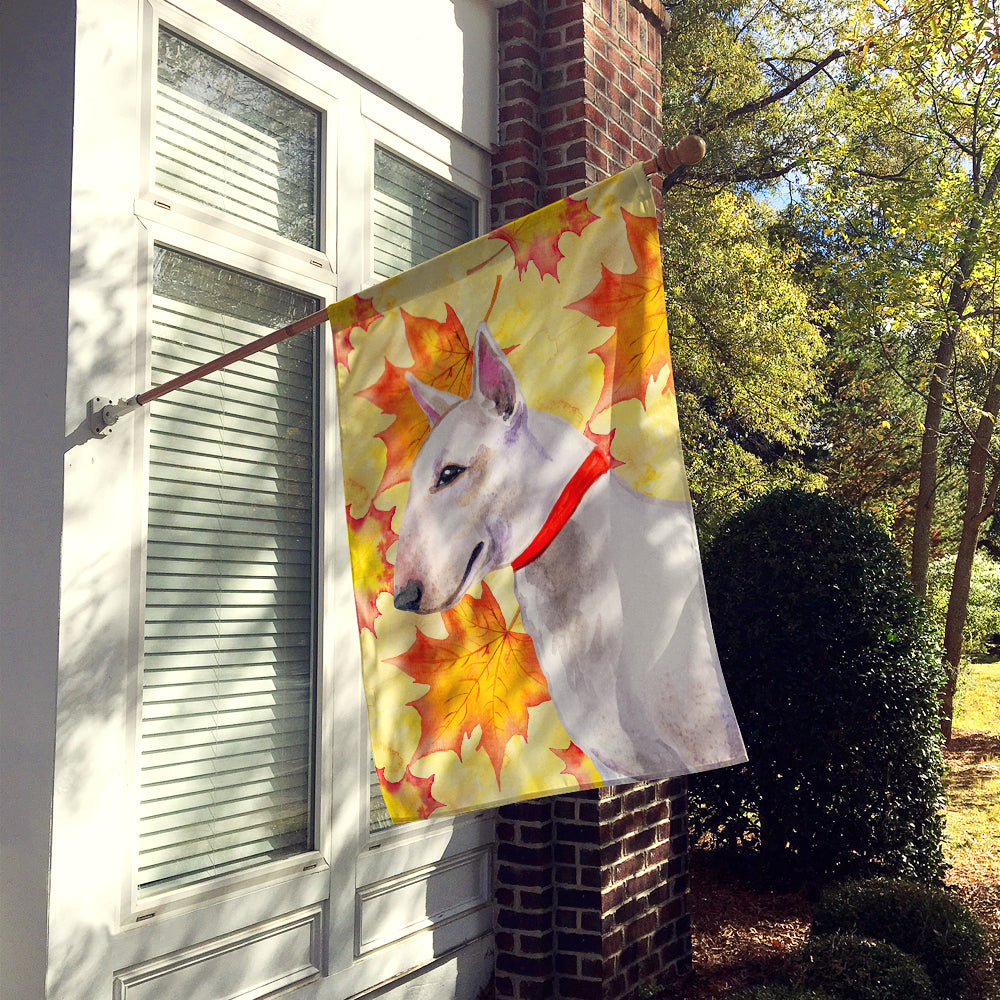 Bull Terrier Fall Flag Canvas House Size BB9954CHF