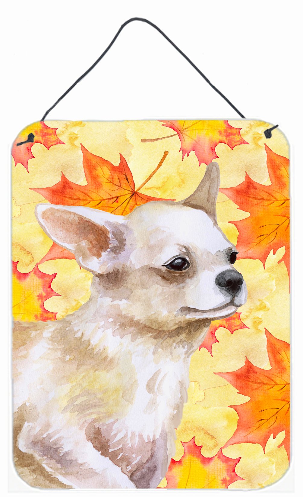 Chihuahua Leg up Fall Wall or Door Hanging Prints BB9958DS1216 by Caroline's Treasures