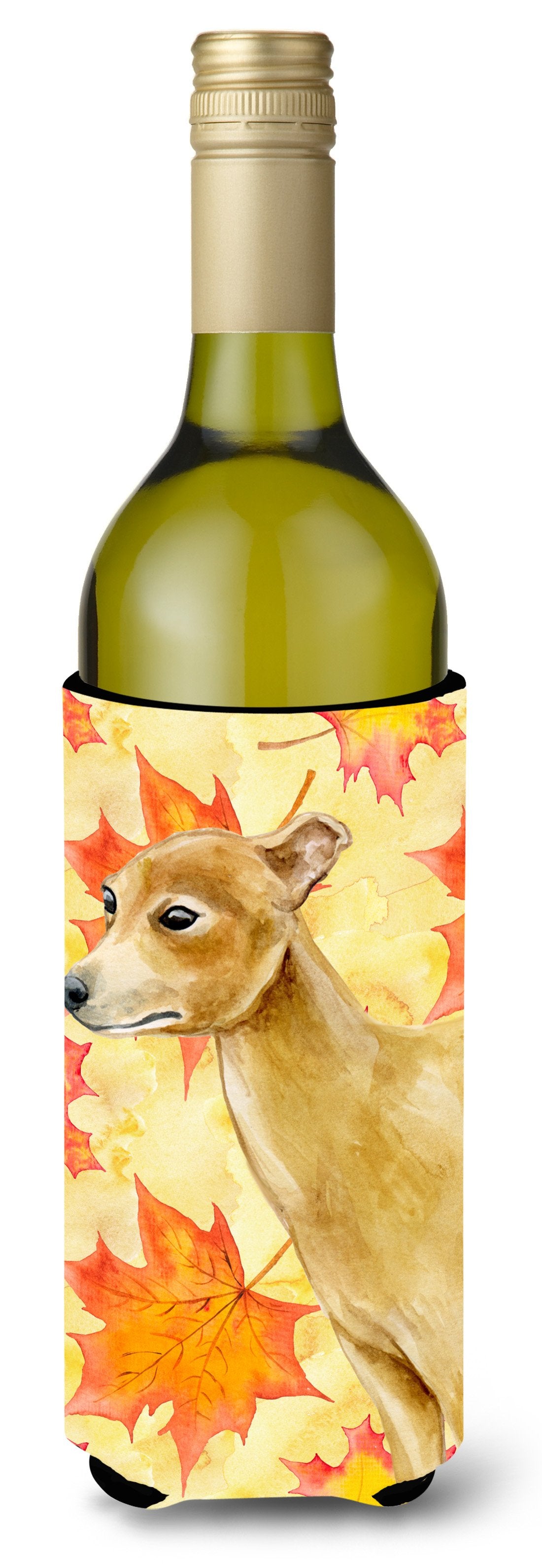 Italian Greyhound Fall Wine Bottle Beverge Insulator Hugger BB9959LITERK by Caroline's Treasures
