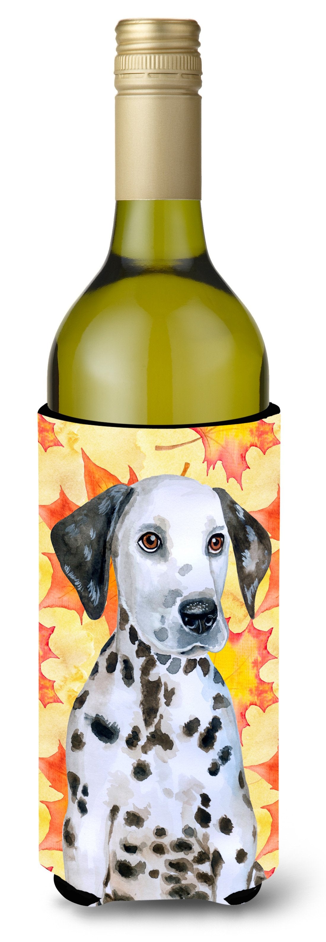 Dalmatian Puppy Fall Wine Bottle Beverge Insulator Hugger BB9969LITERK by Caroline's Treasures