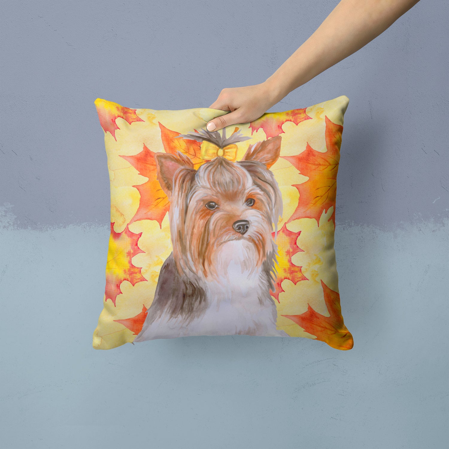 Yorkshire Terrier #2 Fall Fabric Decorative Pillow - the-store.com