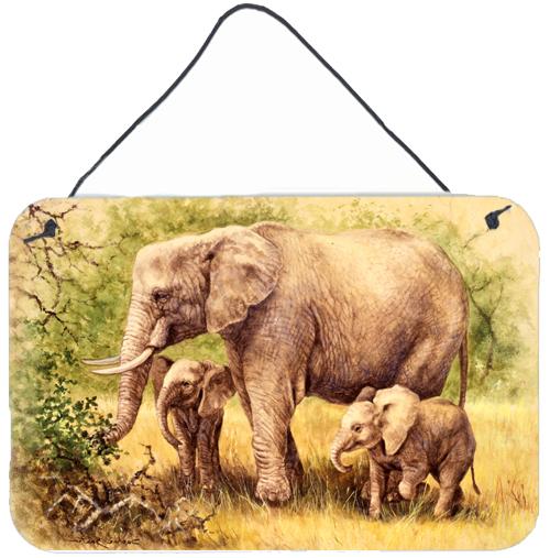 Elephants by Daphne Baxter Wall or Door Hanging Prints by Caroline's Treasures