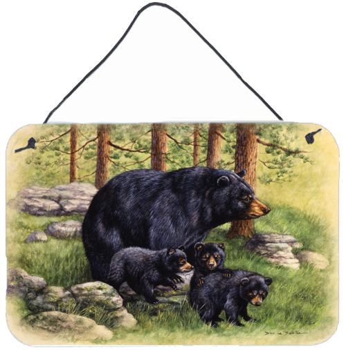Black Bears by Daphne Baxter Wall or Door Hanging Prints by Caroline's Treasures