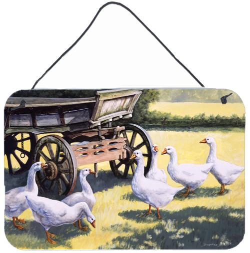 Geese by Daphne Baxter Wall or Door Hanging Prints BDBA0234DS812 by Caroline's Treasures