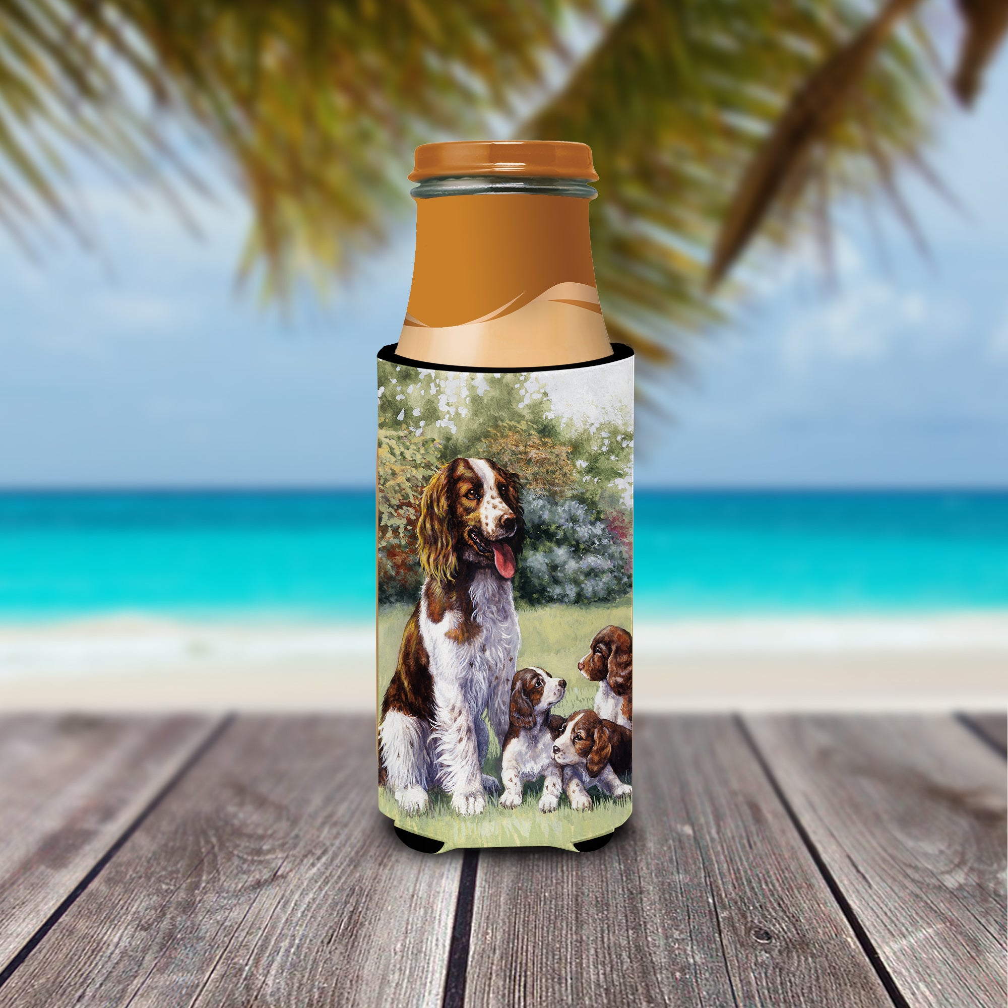 Springer Spaniels by Daphne Baxter Ultra Beverage Insulators for slim cans BDBA0288MUK  the-store.com.