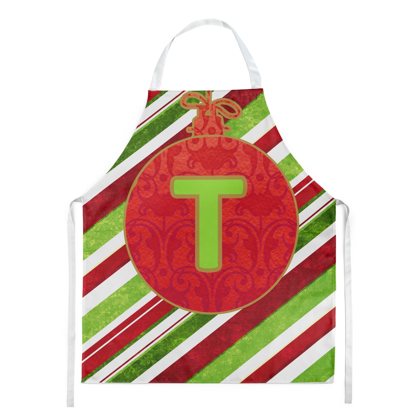Christmas Oranment Holiday Initial Letter T Apron CJ1039-TAPRON - the-store.com