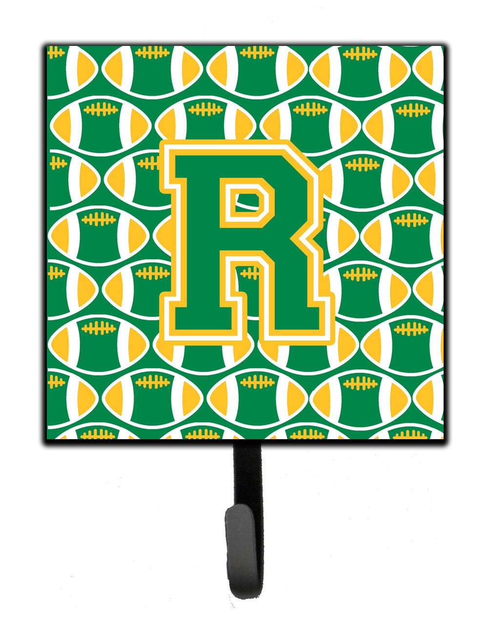 Letter R Football Green and Gold Leash or Key Holder CJ1069-RSH4 by Caroline's Treasures