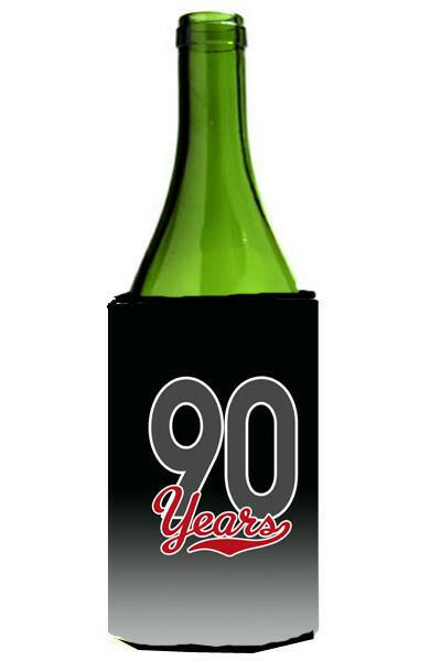 90 Years Wine Bottle Beverage Insulator Hugger CJ1091LITERK by Caroline's Treasures